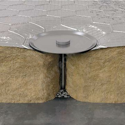 Штифт омедненный стальной CD/PWP 2.7 2,7х38мм под приварку в/к шайба d=30мм 900 шт. ROCKWOOL