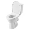 Унитаз-компакт Бореаль белый нижний подвод косой выпуск 2/реж дюропласт микролифт Santek 1.WH30.2.146
