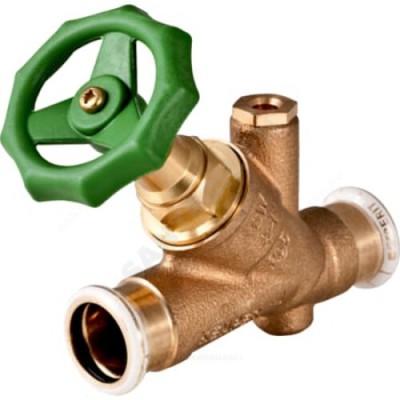 Клапан запорный латунь Mapress Ду 25х28 Ру16 пресс угловой Geberit 94885
