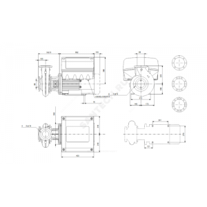 Насос консольно-моноблочный NBE65-200/198 A-F2-A-BAQE PN16 3х380-480В/50 Гц Grundfos 96539044