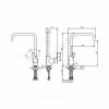 Смеситель для кухонной мойки серия UNO ручка сбоку одноручный Vidima BA242AA