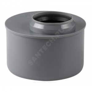 Переход PP-H эксцентрический короткий серый Дн 50х110 б/нап в/к RTP (РосТурПласт) 27153 Переход PP-H эксцентрический короткий серый Дн 50х110 б/нап в/к RTP (РосТурПласт) 27153