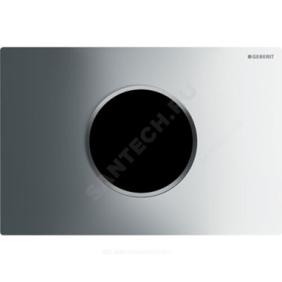 Система управления смывом для унитаза Sigma 10 ик-датчик хром глянец/хром матовый подключение к сети Geberit 115.907.KH.1