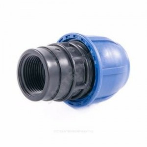 Муфта компрессионная ПЭ ВР Дн 63х1 1/2" Ру10 RTP (РосТурПласт) 18328