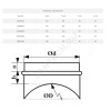 Врезка-редуктор круглая D160 в круглый воздуховод D200 сталь оц Эра 160IAG200