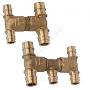 Распределитель для PE-X латунь Дн 20х20х16х16 GX152 Giacomini GX152Y041