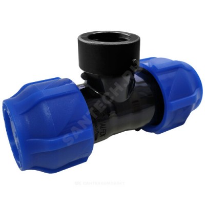 Тройник компрессионная ПЭ ВР Дн 32х1 1/4"х32 Ру16 VALFEX 1210013211432