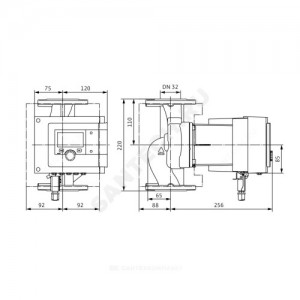Насос циркуляционный с мокрым ротором для ГВС Stratos MAXO-Z 32/0,5-8 PN6/10 1х230В/50 Гц Wilo 2164672
