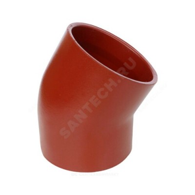 Отвод чугун SML Ду 150х30гр б/растр