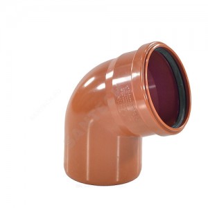 Отвод НПВХ с раструбом коричневый Дн 110х67гр б/нап в/к KGB Ostendorf 220230 Отвод НПВХ с раструбом коричневый Дн 110х67гр б/нап в/к KGB Ostendorf 220230