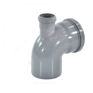 Отвод PP-H с выходом фронтально-вверх серый Дн 110х50х87гр б/нап в/к RTP (РосТурПласт) 11361 Отвод PP-H с выходом фронтально-вверх серый Дн 110х50х87гр б/нап в/к RTP (РосТурПласт) 11361