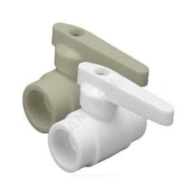 Кран PP-R шаровой серый внутренняя пайка Дн 32 Стандарт RTP (РосТурПласт) 27906