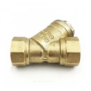 Фильтр сетчатый Y-образный латунь Ду 32 Ру20 G1 1/4" ВР ФС со сливной пробкой .