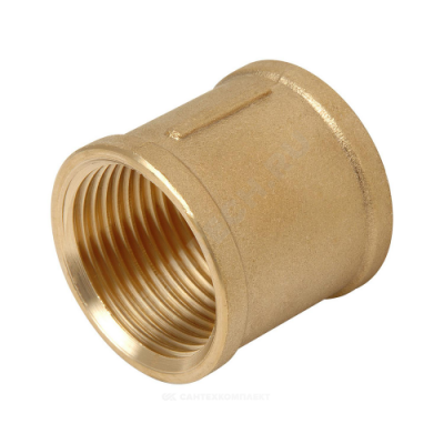 Муфта латунь Ду 20 (3/4") ВР Цветлит ZW50046