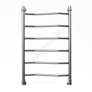 Полотенцесушитель водяной нерж сталь Лесенка Ду 25 (1") НР 400х400мм 3П нижнее подключение в/к соединитель (1"х3/4") Бора Элит-Металл В-10-01