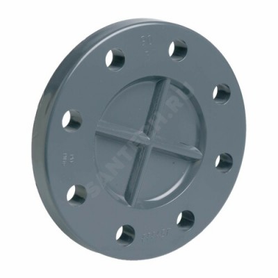 Заглушка ПВХ серый Дн 63 Ру10/16 фланцевая EFFAST RDRFCD0630