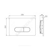Кнопка для инсталляции OLEAS M1 хром матовый Ideal Standard R0115JG