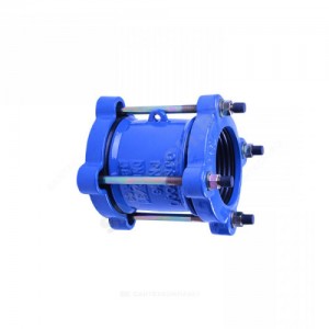 Муфта чугун соединительная Ду 80 (Дн 88-103) Ру16 L=150мм ДРК