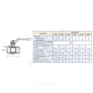 Кран шаровой латунь газ 11б27п4 Ду 40 Ру16 ВР полнопроходной рычаг Цветлит ZW10120