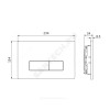 Кнопка для инсталляции OLEAS M2 черная Ideal Standard R0121A6