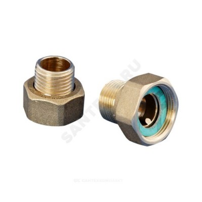 Детали присоединительные латунь Ду1/2"х1" G 1"xR 1/2" ВР/НР (комплект) для циркуляционных насосов Wilo 112047092