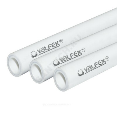 Труба PP-R белая арм алюминием Дн 50х8,3 Ру25 SDR6 Т<90С L=2м VALFEX 101040502