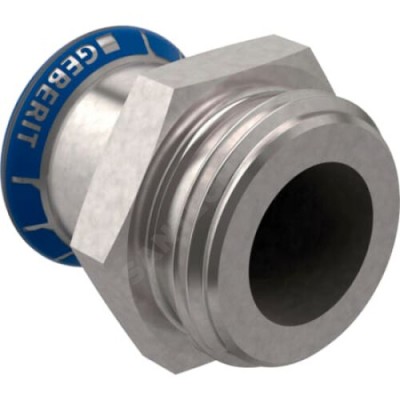 Муфта сталь нерж Дн 54х2 3/8" G пресс/НР Mapress Geberit 31737