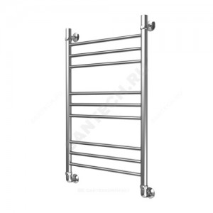 Полотенцесушитель водяной нерж сталь Лесенка Ду 25 (1") НР 400х400мм 4П нижнее подключение в/к соединитель (1"х3/4") Элит-Классик Элит-Металл В-35-01