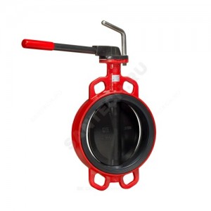 Затвор дисковый поворотный чугун ЗПВС Ду 100 Ру16 межфл с рукояткой диск чугун манжета EPDM с 2-мя конц выкл Гранвэл BD01Q569680 FL(w)-3-100-MN-E