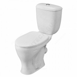 Унитаз-компакт Воротынский крап на белом нижний подвод косой выпуск 1/реж полипропилен Santeri 1.P401.7.S01.00B.F