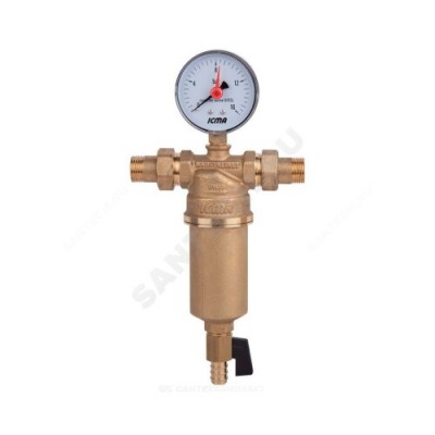 Фильтр сетчатый T-образный латунь Ду 25 Ру25 G1" НР 751 Icma 83751AF05