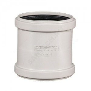 Муфта (PP-MD) двухраструбная бесшумная светло-серая Skolan dB SKMM Дн 110 (DN100) б/нап в/к Ostendorf 335510 Муфта (PP-MD) двухраструбная бесшумная светло-серая Skolan dB SKMM Дн 110 (DN100) б/нап в/к Ostendorf 335510