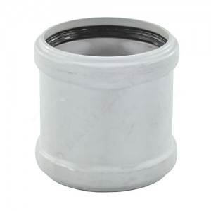 Муфта (PP-MD) двухраструбная бесшумная светло-серая Skolan dB SKMM Дн 110 (DN100) б/нап в/к Ostendorf 335510 Муфта (PP-MD) двухраструбная бесшумная светло-серая Skolan dB SKMM Дн 110 (DN100) б/нап в/к Ostendorf 335510