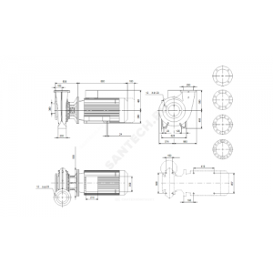 Насос консольно-моноблочный NB250-450/341 A-F1-A-BAQE Grundfos 99535005