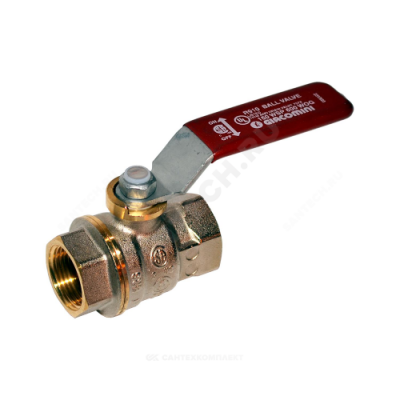 Кран шаровой латунь никель R910 Ду 65 Ру28 ВР полнопроходной рычаг Giacomini R910X029