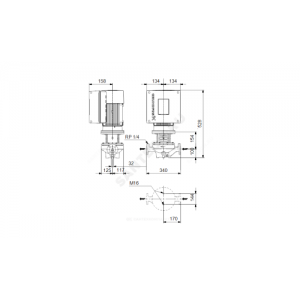 Насос ин-лайн с сухим ротором TPE 32-200/2 A-F-A-BQQE 3х400В/50 Гц Grundfos 98514344