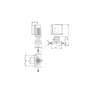Насос ин-лайн с сухим ротором TPE 40-50/2 A-F-A-BQQE 3х400В/50 Гц Grundfos 98525620