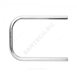 Полотенцесушитель водяной нерж сталь П-образный Ду 32 (1 1/4") НР 500х400мм боковое подключение б/к Элит-Металл ВЭК-22-05