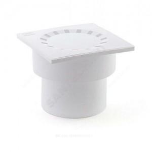 Трап нерегулируемый с гидрозатвором Дн 110 с нержавеющей решёткой 150х150мм вертикальный выпуск RTP (РосТурПласт) 11390