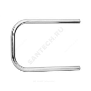 Полотенцесушитель водяной нерж сталь П-образный Ду 32 (1 1/4") НР 500х500мм боковое подключение б/к Элит-Металл ВЭК-22-06