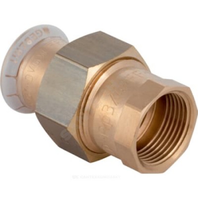 Муфта бронза разъемная Дн 42х1 1/2" пресс/ВР Mapress Geberit 65487