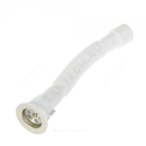 Сифон для умывальника гофрированный Эконом 1 1/2"x40/50 выпуск с нержавеющей решёткой Орио Е-3015