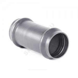 Муфта НПВХ серая SDR26 ремонтная Дн 160 Ру10 раструбная в/к