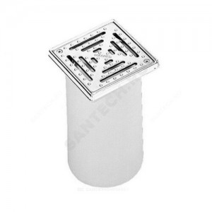 Элемент надставной для трапов с нержавеющей решёткой 138х138мм D=145мм с поверхностью препятствующей скольжению HL HL66.1 Элемент надставной для трапов с нержавеющей решёткой 138х138мм D=145мм с поверхностью препятствующей скольжению HL HL66.1