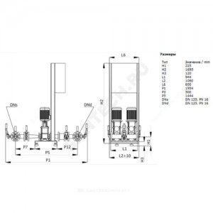Установка пожаротушения CO-2 HELIX V 3602/2/SK-FFS-R Wilo 2453572 Установка пожаротушения CO-2 HELIX V 3602/2/SK-FFS-R Wilo 2453572