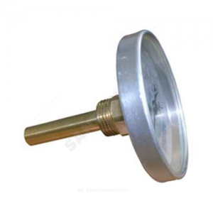 Термометр биметаллический осевой Дк80 L=60мм G1/2" 160С ТБ80 Метер