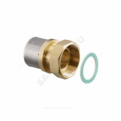 Муфта МП бронза/нерж пресс Дн 40х3,5х1 1/2" с накидной гайкой Cofit P Oventrop 1512151