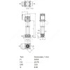 Насос многоступенчатый вертикальный HELIX VE 3605-1/25/E/KS PN25 3х400В/50 Гц Wilo 4198865