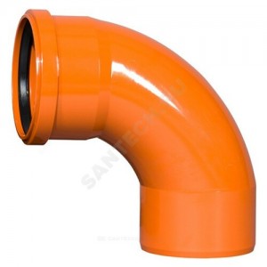 Отвод НПВХ с раструбом коричневый Дн 110х87гр б/нап радиальный в/к KGB 1М SW Ostendorf 228088 Отвод НПВХ с раструбом коричневый Дн 110х87гр б/нап радиальный в/к KGB 1М SW Ostendorf 228088