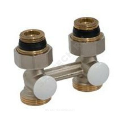 Узел нижнего подключения R387L для двухтр Ду 15 Ру10 1/2"x18 прямой Giacomini R387LX011